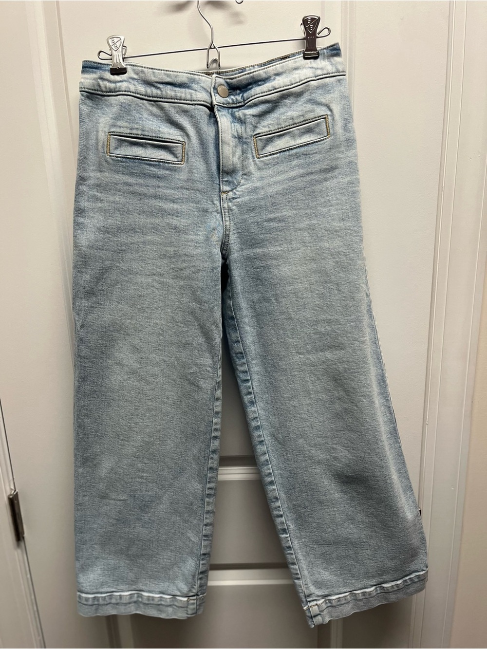 Talbots Light Wash Wide Leg Crop Jeans - Size 2